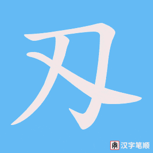 刄笔顺动图