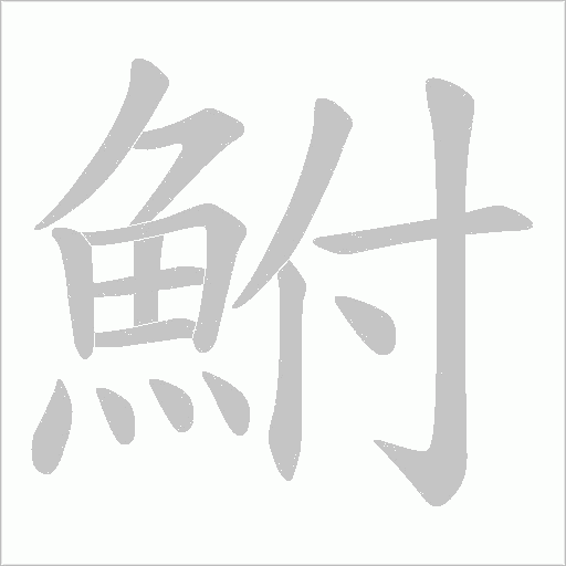 鮒笔顺动图