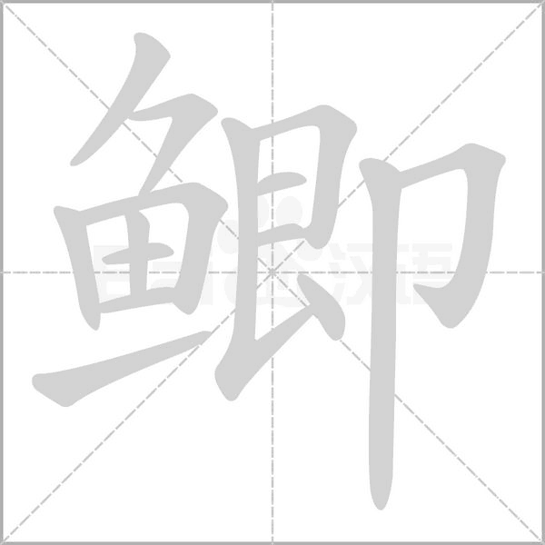 鲫笔顺动图