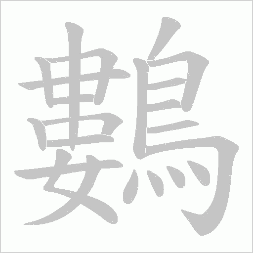 鷜笔顺动图