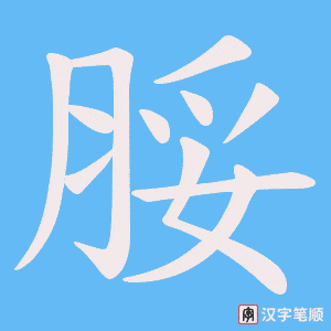 脮笔顺动图