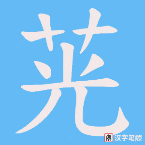 茪笔顺动图