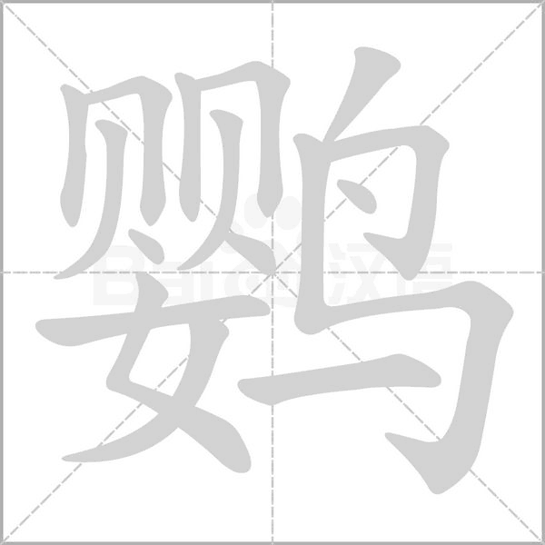 鹦笔顺动图