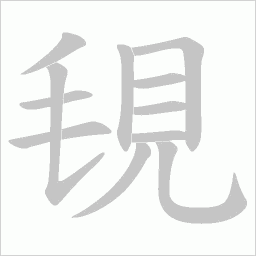 覒笔顺动图