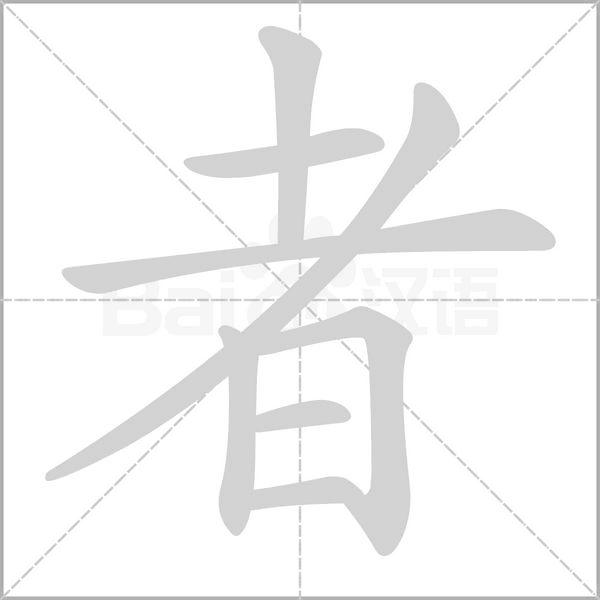 者笔顺动图