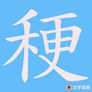 稉笔顺动图