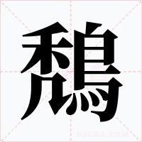 鵚笔顺动图