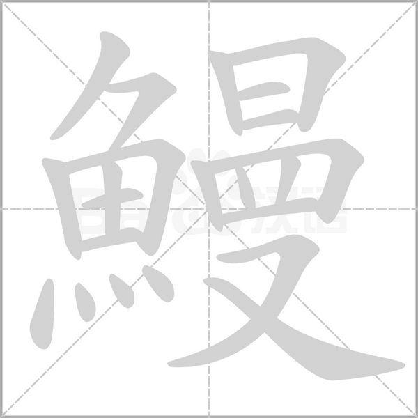 鰻笔顺动图