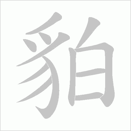 貃笔顺动图