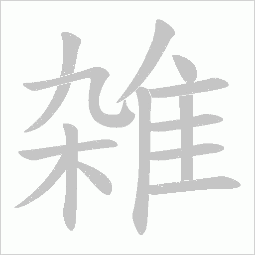 雑笔顺动图