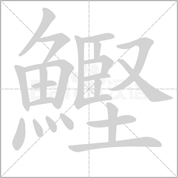 鰹笔顺动图