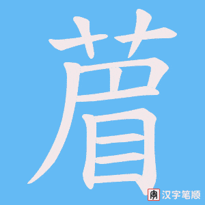 葿笔顺动图