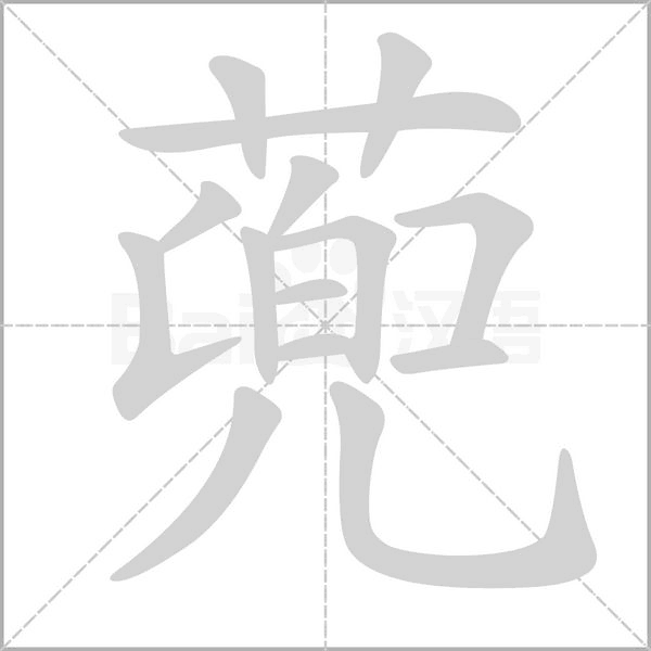蔸笔顺动图