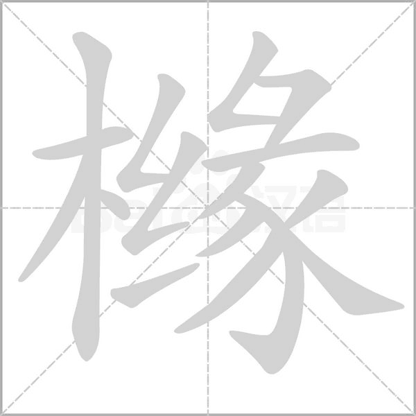 橼笔顺动图