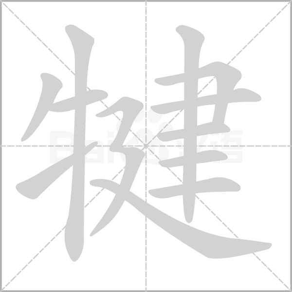 犍笔顺动图
