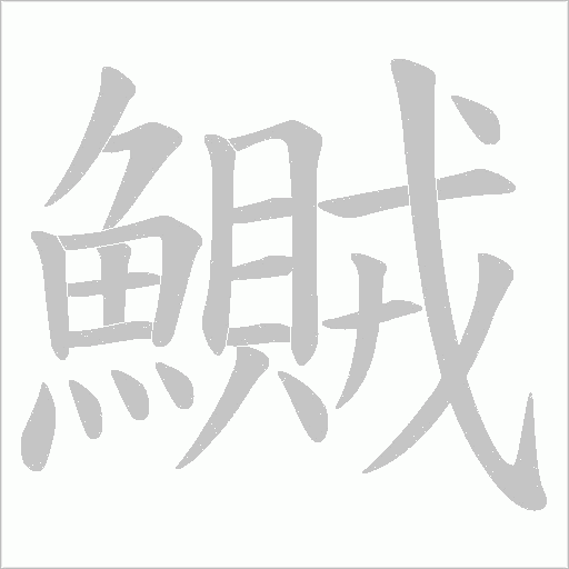 鱡笔顺动图