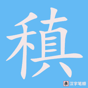 稹笔顺动图
