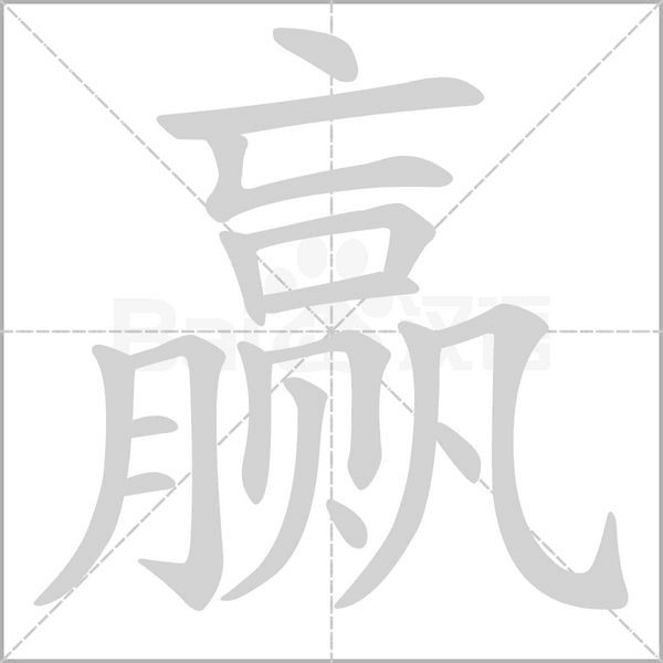 赢笔顺动图