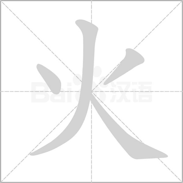 火笔顺动图