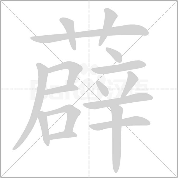 薜笔顺动图