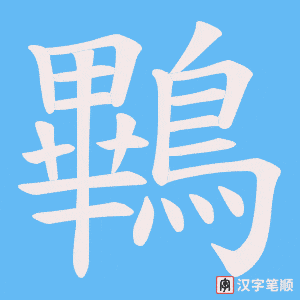 鷝笔顺动图