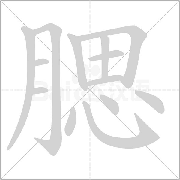 腮笔顺动图