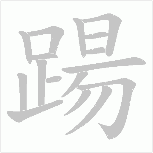 踼笔顺动图