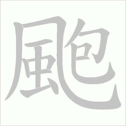 颮笔顺动图