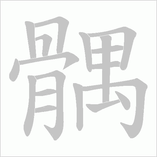 髃笔顺动图