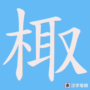 棷笔顺动图