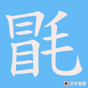毷笔顺动图