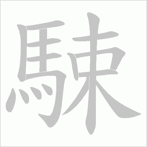 駷笔顺动图