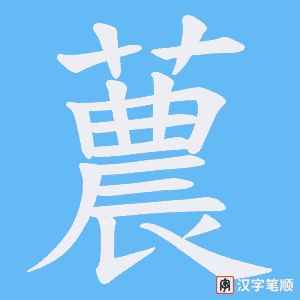 蕽笔顺动图