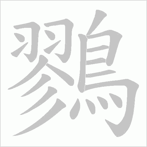鷚笔顺动图