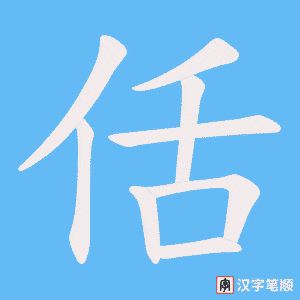 佸笔顺动图