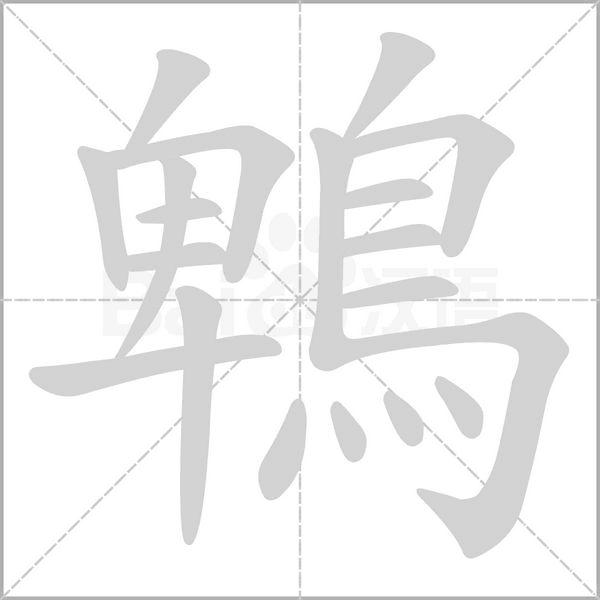 鵯笔顺动图