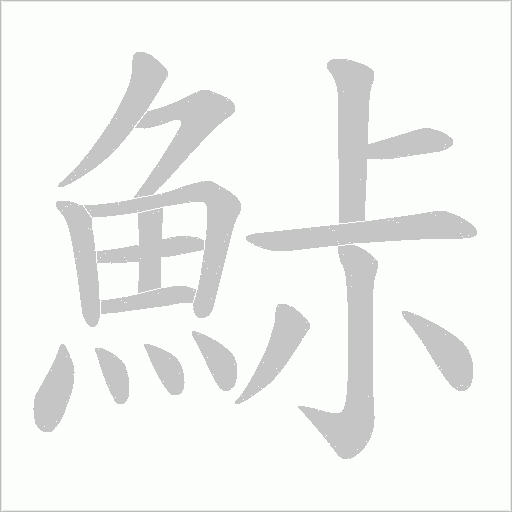 鮛笔顺动图