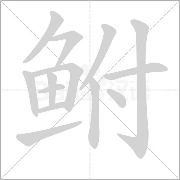 鲋笔顺动图