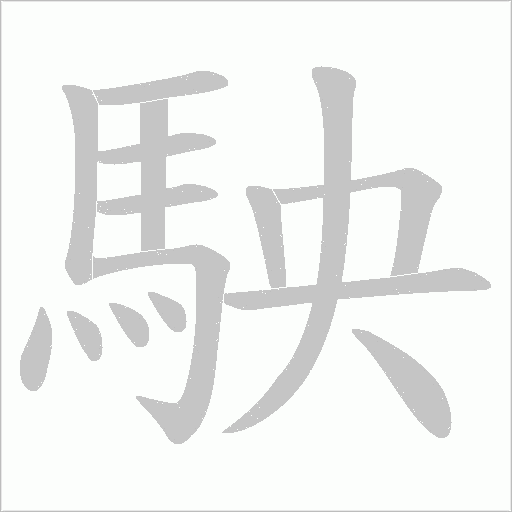 駚笔顺动图