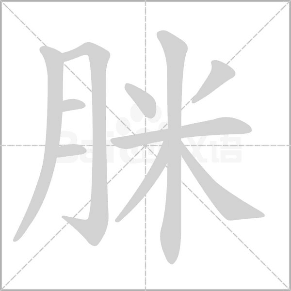 脒笔顺动图
