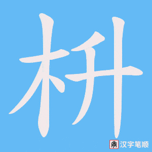 枡笔顺动图