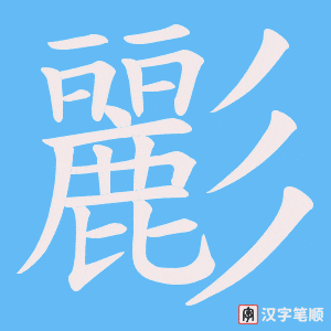 彲笔顺动图