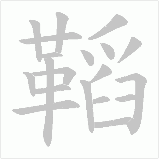 鞱笔顺动图