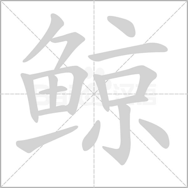 鲸笔顺动图