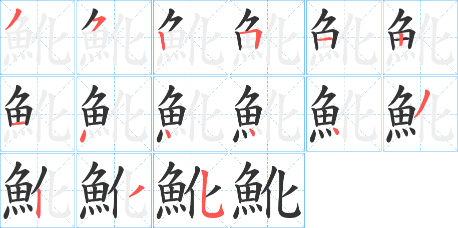 魤的笔顺