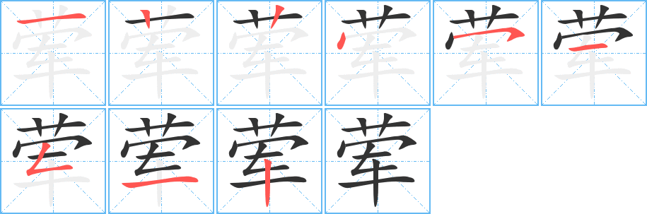 荤的笔顺