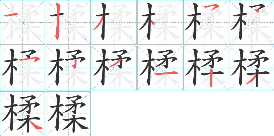 楺的笔顺