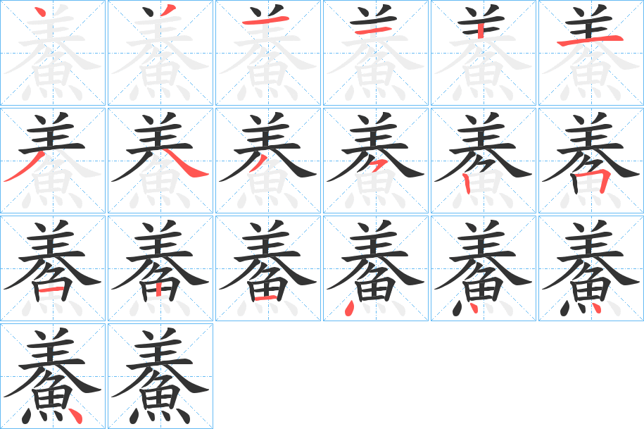 鯗的笔顺
