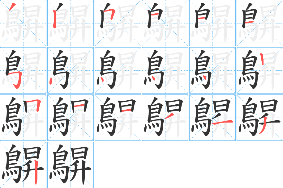 鵿的笔顺