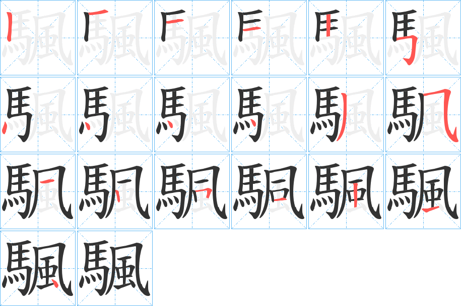 颿的笔顺